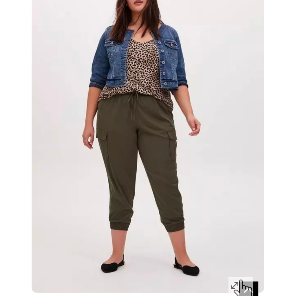Torrid Relaxed Fit Jogger - Challis Olive Green 3 Plus Size 3X